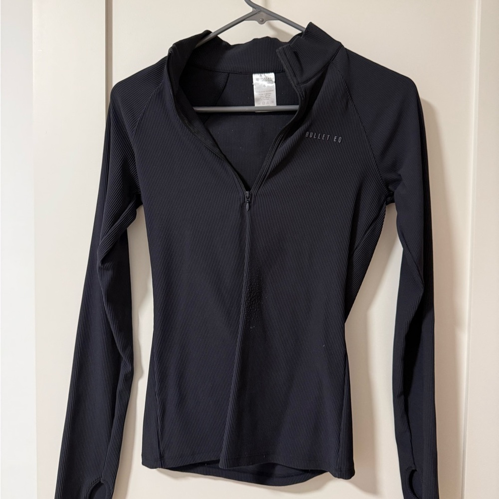 Bullet Equestrian Riding Top Women's Midnight Black Zip-Up Sweatshirt